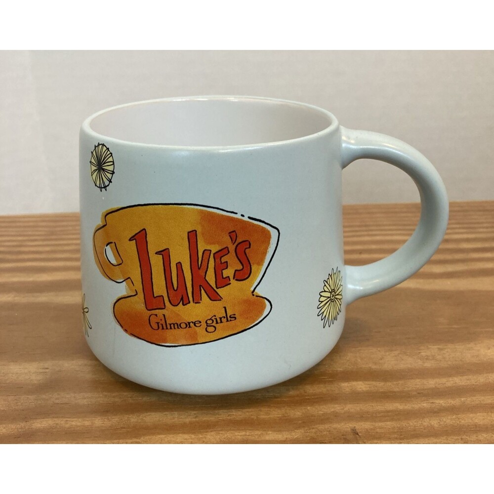 Zak! Gilmore Girls Luke’s Diner Mug Blue Warner Bros "Life's Short Talk Fast"